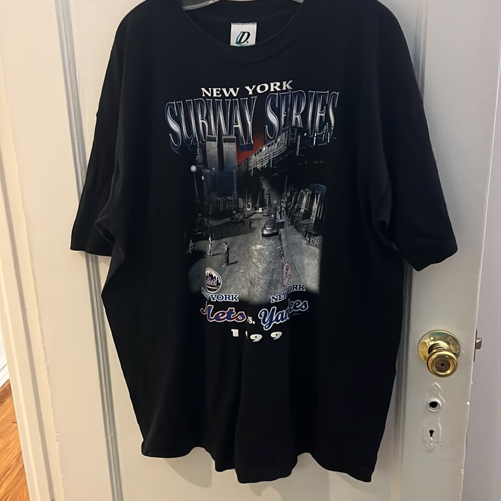 New York Subway Series Black Tee vintage 1999